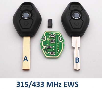 BMW 3 mygtukų nuotolinio valdymo raktas EWS