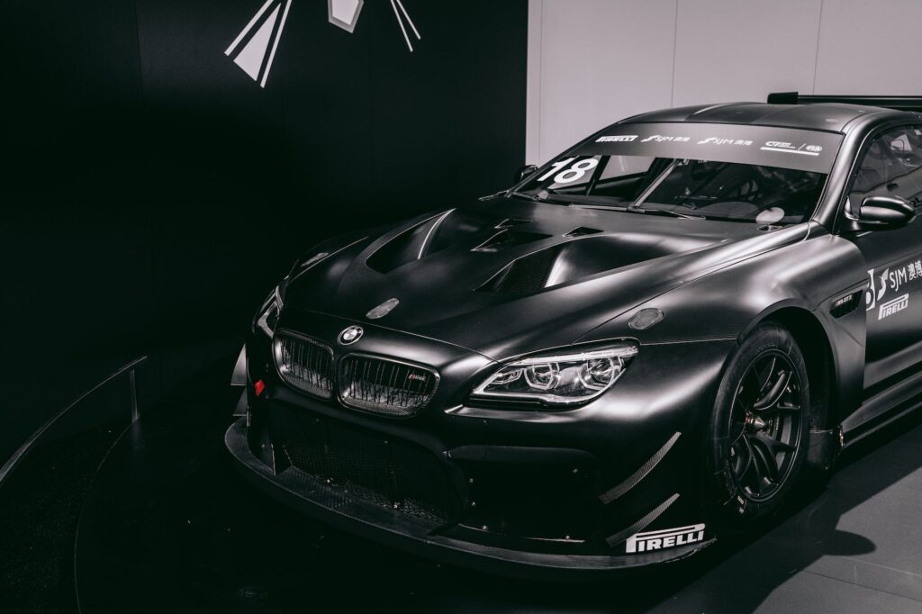view of black bmw coupe