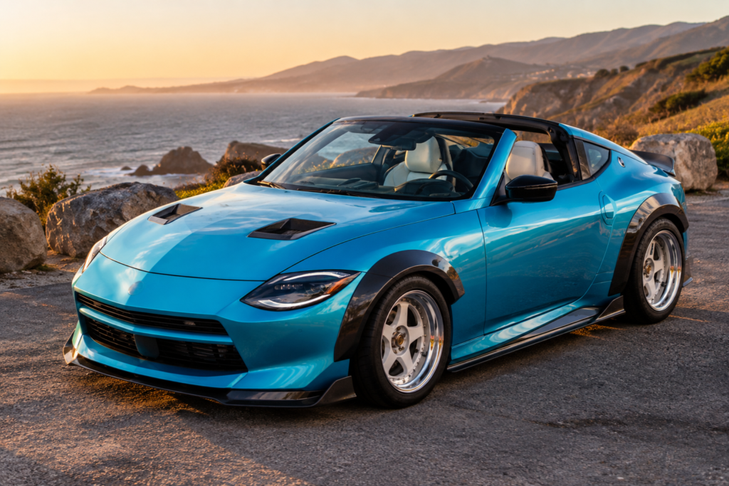 „Nissan Z Kaze“ koncepcija su nuimamomis stogo dalimis