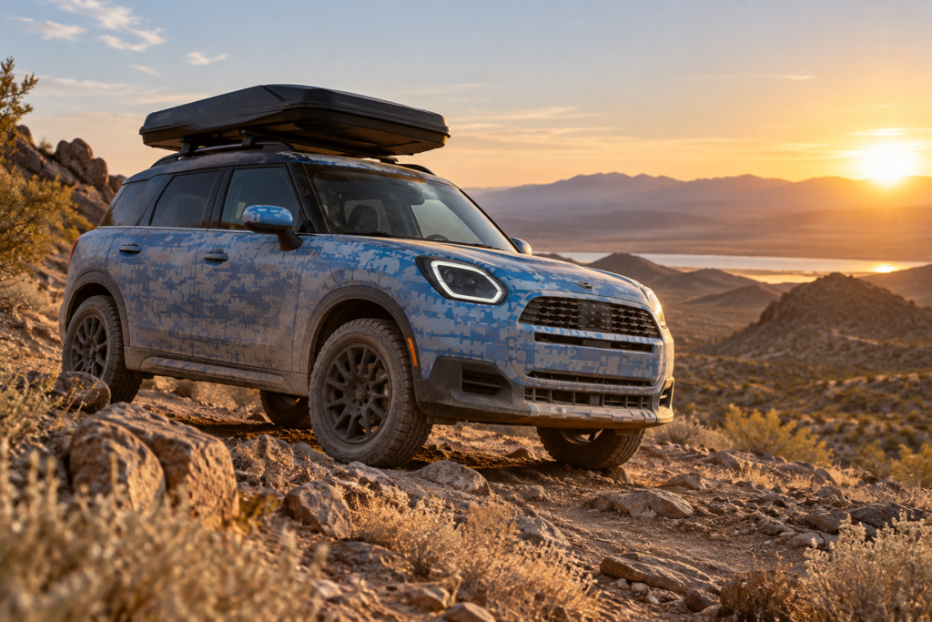 „Mini“ siunčia „Countryman“ nuotykių prototipą į 2026 m. „Rebelle Rally“