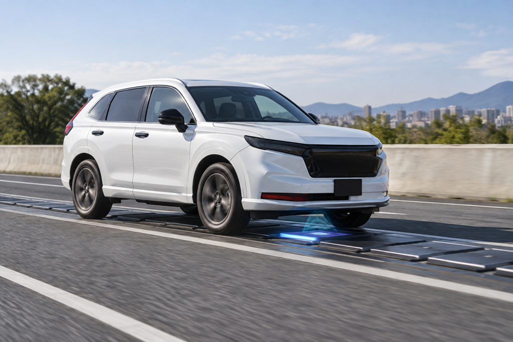 „Honda“ įkrovimo važiuojant plane – du skirtingi bandymai