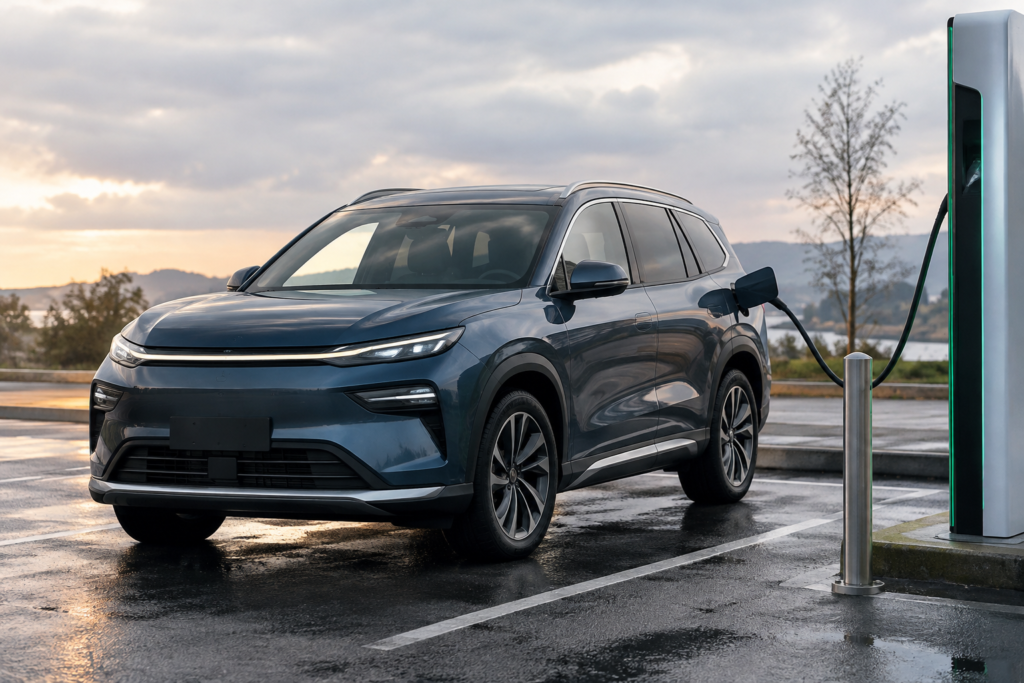 „BYD Atto 8“ pristatymas Europai dar nereiškia prieinamo devynių minučių įkrovimo